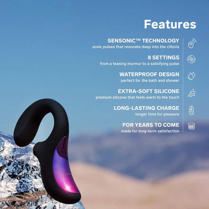 Lelo Enigma Black G-Spot Vibrator Dual Action Suction Sex Toy  G-Spot Vibrator