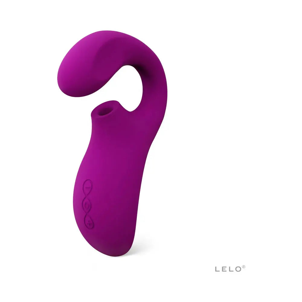Lelo Enigma Deep Rose G-Spot Vibrator Dual Action Suction Sex Toy  G-Spot Vibrator