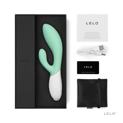 Lelo Ina 3 Luxury Rabbit Vibrator Sex Toy - Seaweed Green  Rabbit Vibrators