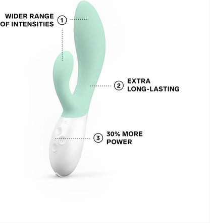 Lelo Ina 3 Luxury Rabbit Vibrator Sex Toy - Seaweed Green  Rabbit Vibrators
