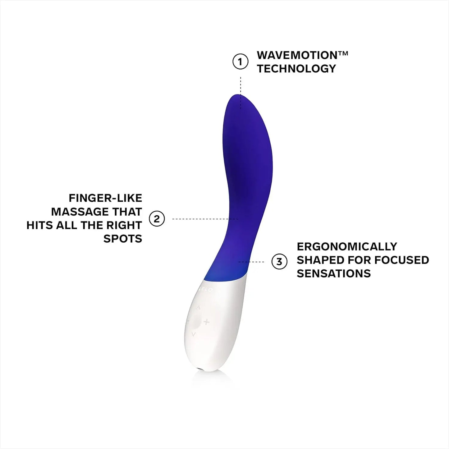 Lelo Mona Wave G-Spot Vibrator Sex Toy for Women - Blue  G-Spot Vibrator