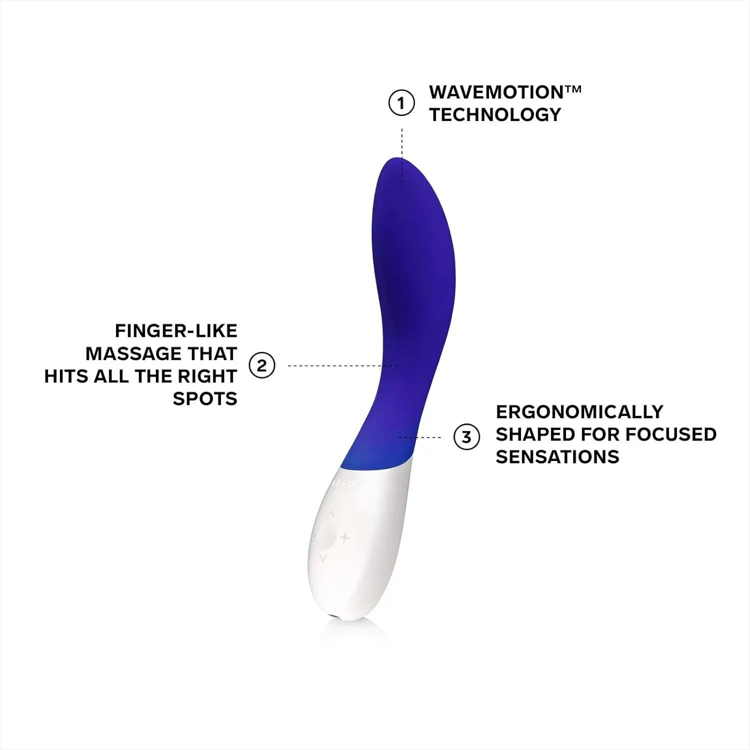 Lelo Mona Wave G-Spot Vibrator Sex Toy for Women - Blue  G-Spot Vibrator