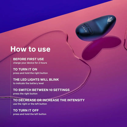 Lelo Nea 3 Discreet Vibrator Sex Toy for Women or Couples Pitch Black  Clitoral Stimulators