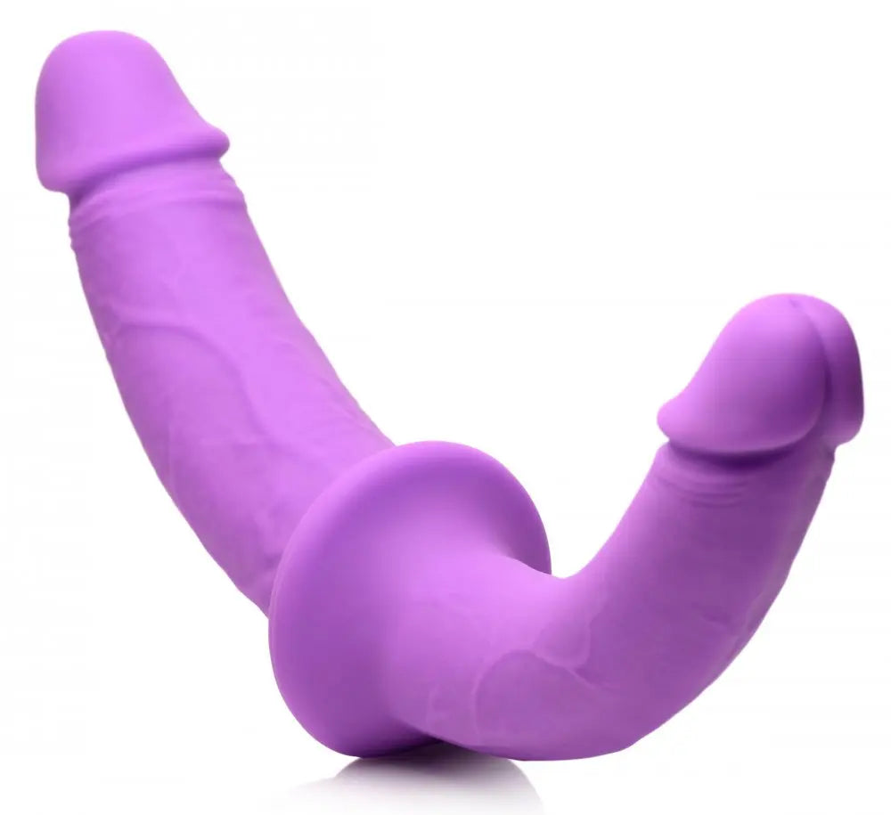 Lesbian Sex Toy Silicone Double Dildo with Harness  Strap-Ons and Harnesses