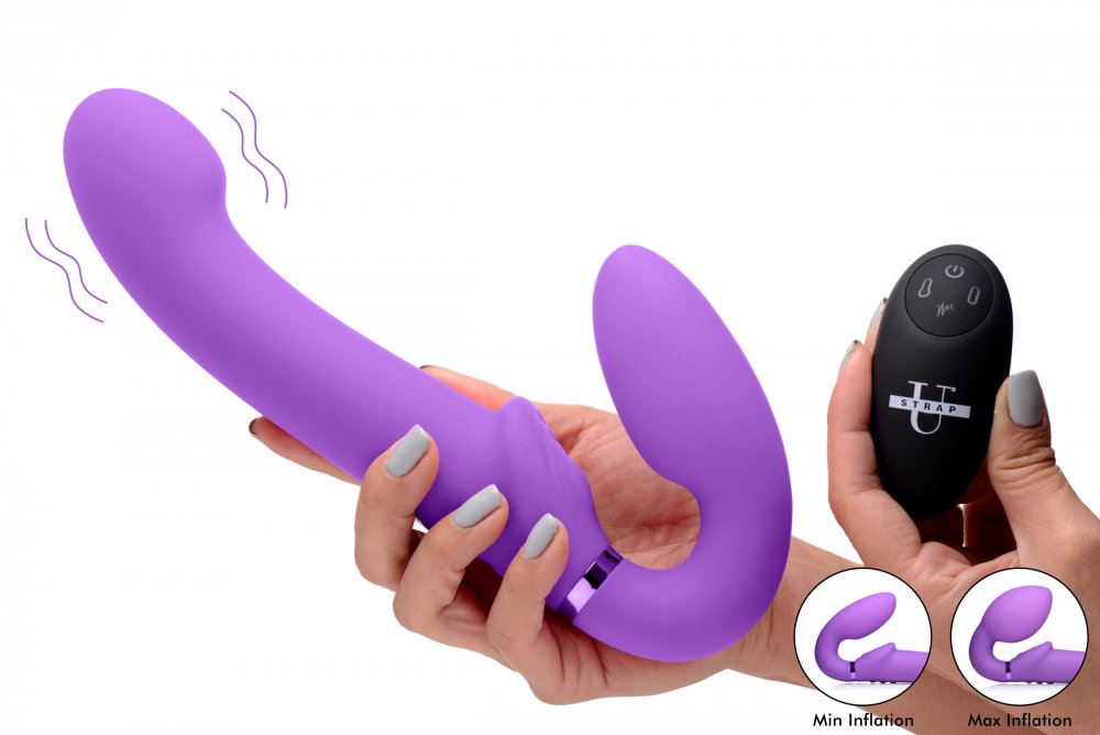 Lesbian Strap-on Vibrating Inflatable Strapless Strap-on  Strap-Ons and Harnesses