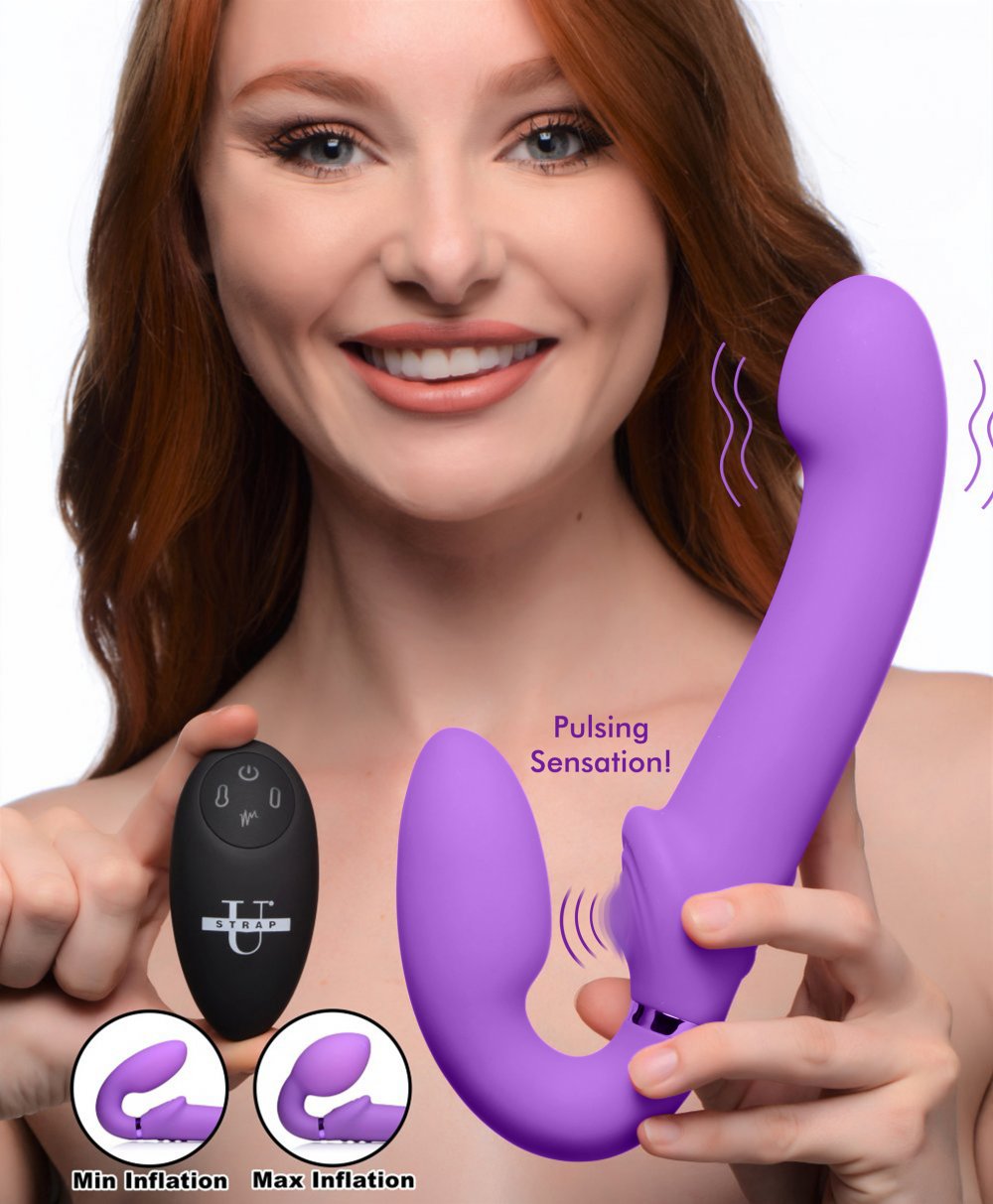 Lesbian Strap-on Vibrating Inflatable Strapless Strap-on  Strap-Ons and Harnesses