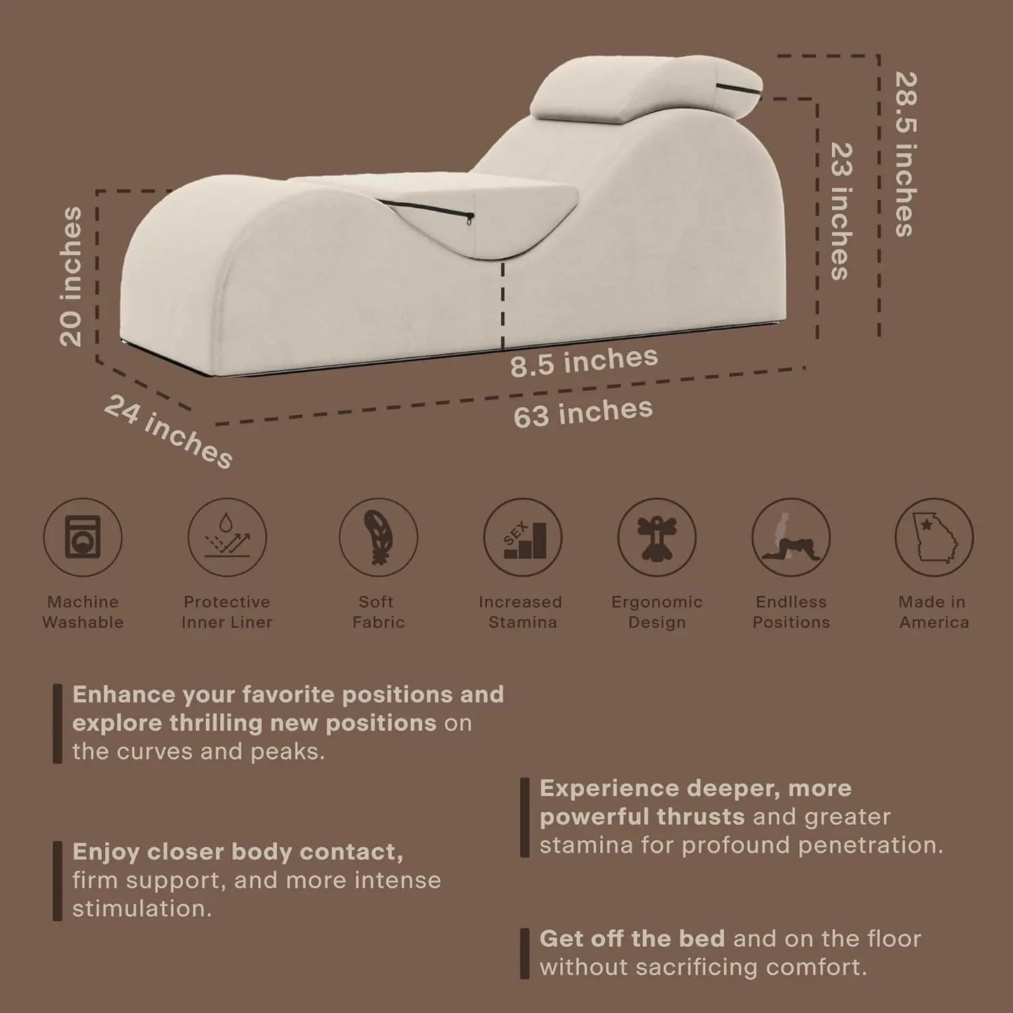 Liberator Esse Lounger Black Sex Furniture BDSM Dungeon Furniture  Dungeon Furniture and Accessories