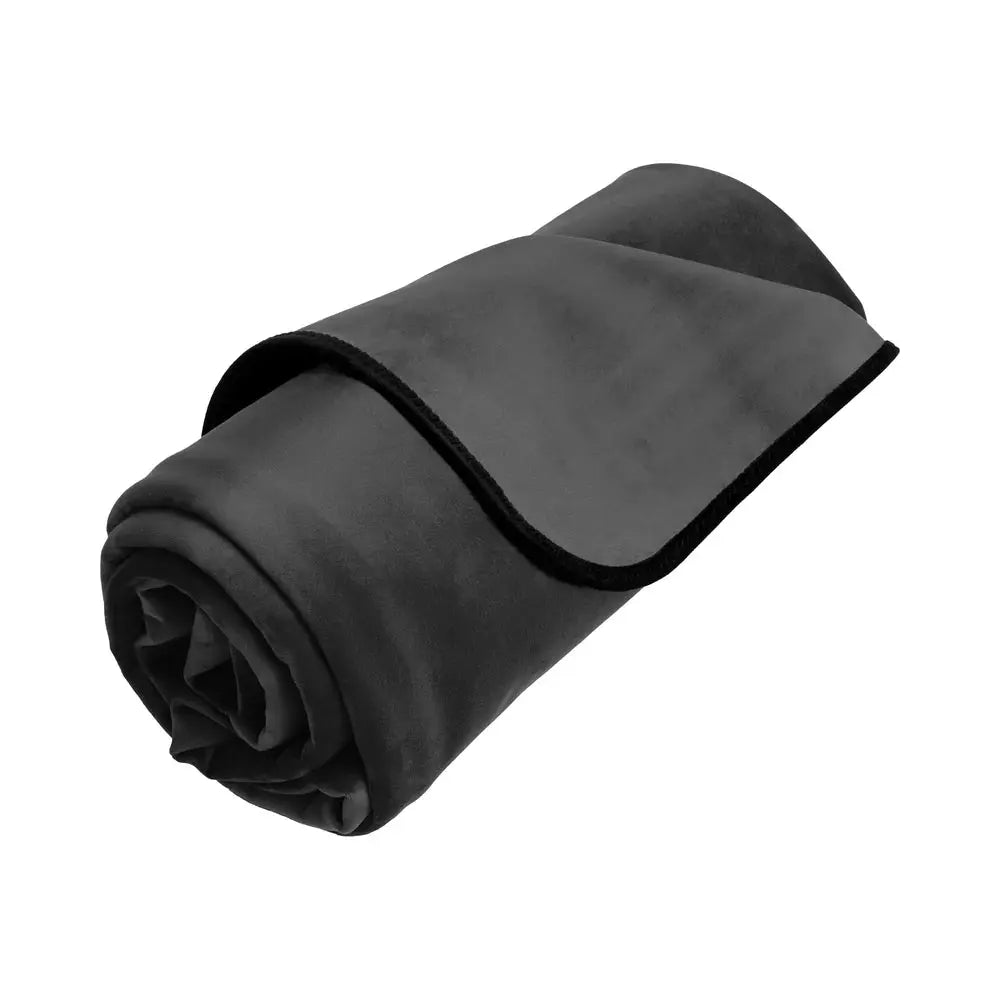 Liberator Fascinator Waterproof Throw Black Microvelvet - Regular Size Sex Blanket  BDSM