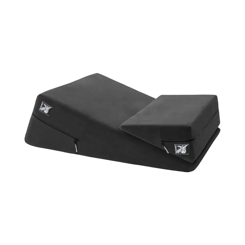 Liberator Wedge/Ramp Combo Black Microfiber Sex Position Pillows Sex Wedge  Sex Position Aid