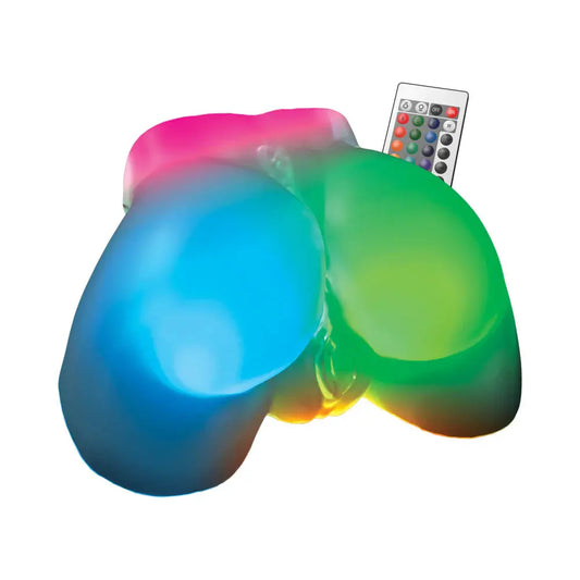 Light-Up Pussy and Anal Stroker - Go-Go Booty LED Mega Masturbator Frosted  Male Masturbators - Sex Toys for Men - Vaginas and Body Parts