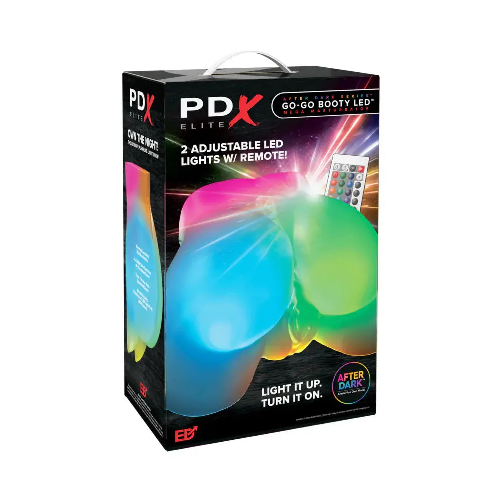 Light-Up Pussy and Anal Stroker - Go-Go Booty LED Mega Masturbator Frosted  Male Masturbators - Sex Toys for Men - Vaginas and Body Parts
