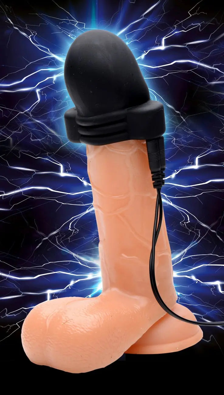 Lightning Hood E-Stim Penis Head Teaser Electrosex Penis Toy  Electro