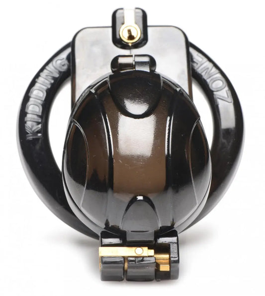 Lockdown Customizable Chastity Cage - Black Lightweight Plastic Cock Cage  Chastity