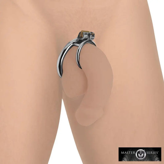 Locking Cock and Ball Ring Male Chastity CBT BDSM  Chastity