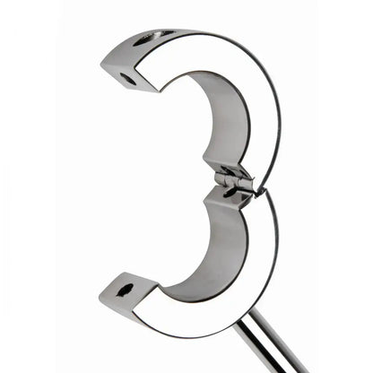 Locking Mounted CBT Scrotum Cuff with Bar Cock and Ball Torture  Cock and Ball Torture