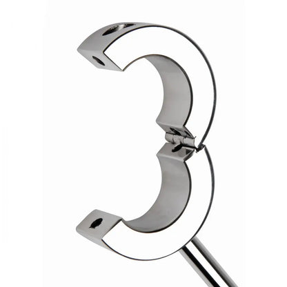 Locking Mounted CBT Scrotum Cuff with Bar Cock and Ball Torture  Cock and Ball Torture