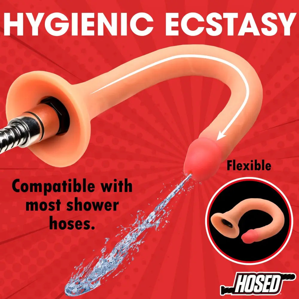 Long Anal Toy Slim Silicone Enema Hose
