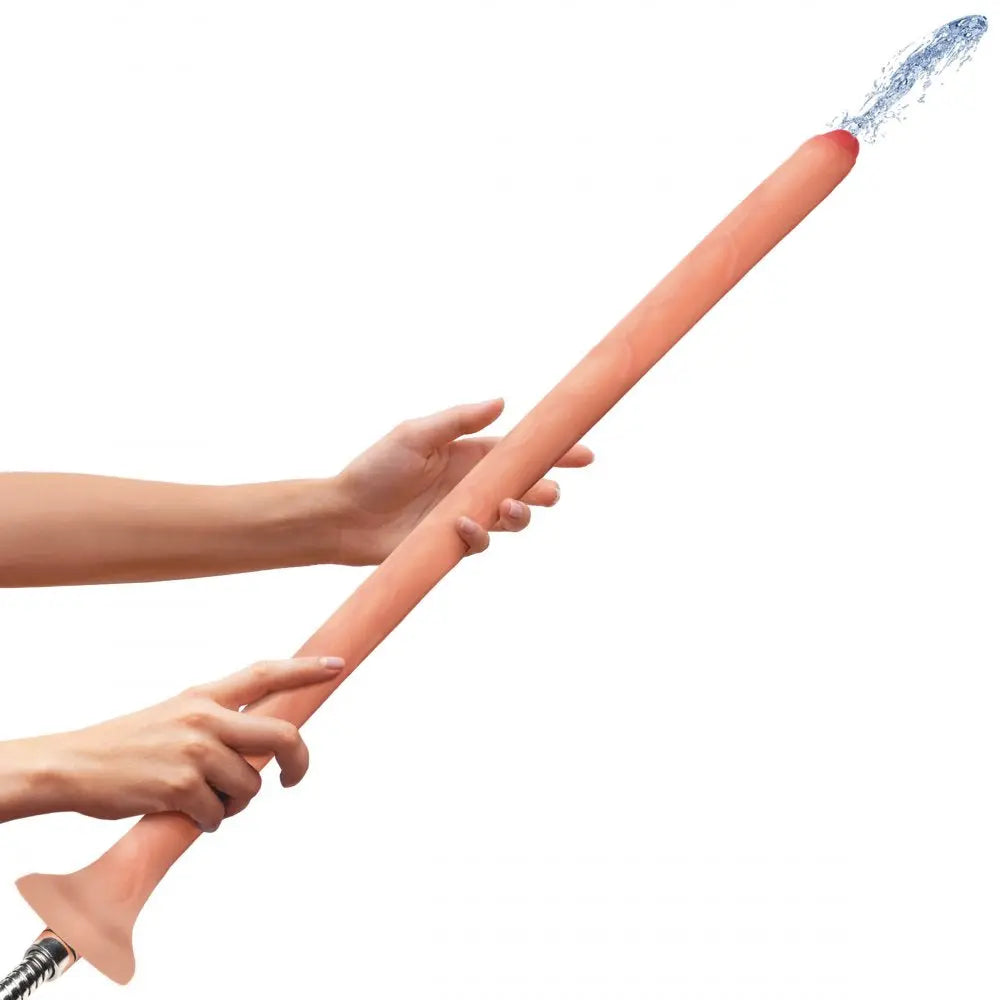 Long Anal Toy Slim Silicone Enema Hose  Deep Anal Toy