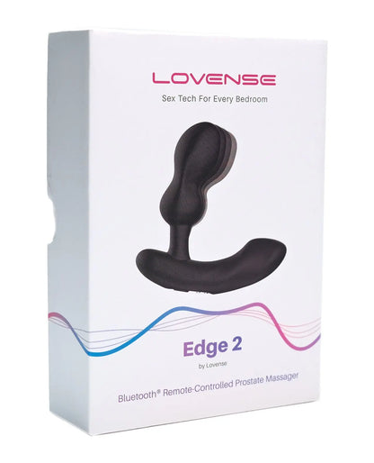 Lovense Edge 2 Bluetooth Prostate Massager Sex Toy - Black  Vibrating Anal Sex Toy