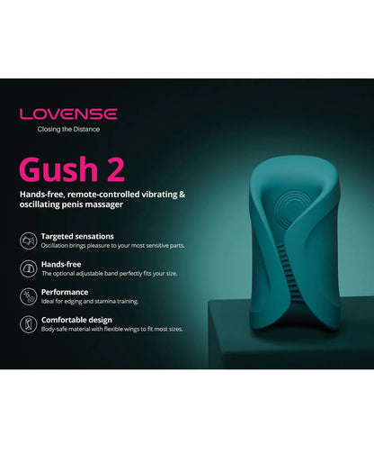 Lovense Gush 2 Handsfree Bluetooth Male Masturbator Sex Toy for Men  Sex Toy for Men