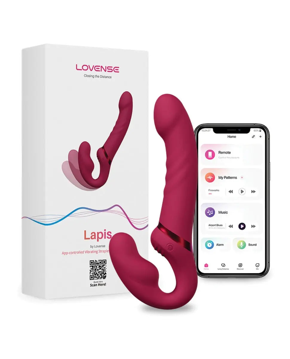 Lovense Lapis Vibrating Strapless Strap-On Sex Toy for Couples  Strap-on Dildo
