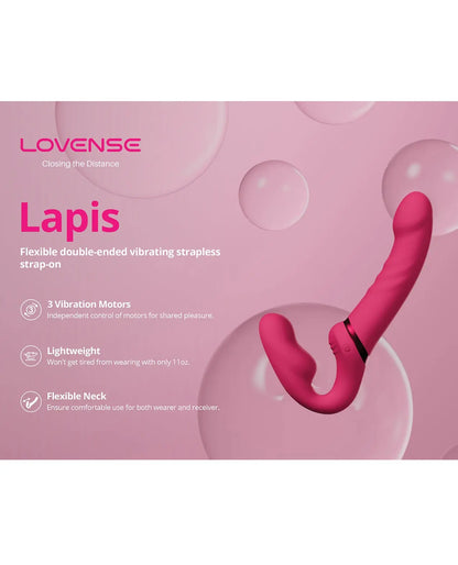 Lovense Lapis Vibrating Strapless Strap-On Sex Toy for Couples  Strap-on Dildo
