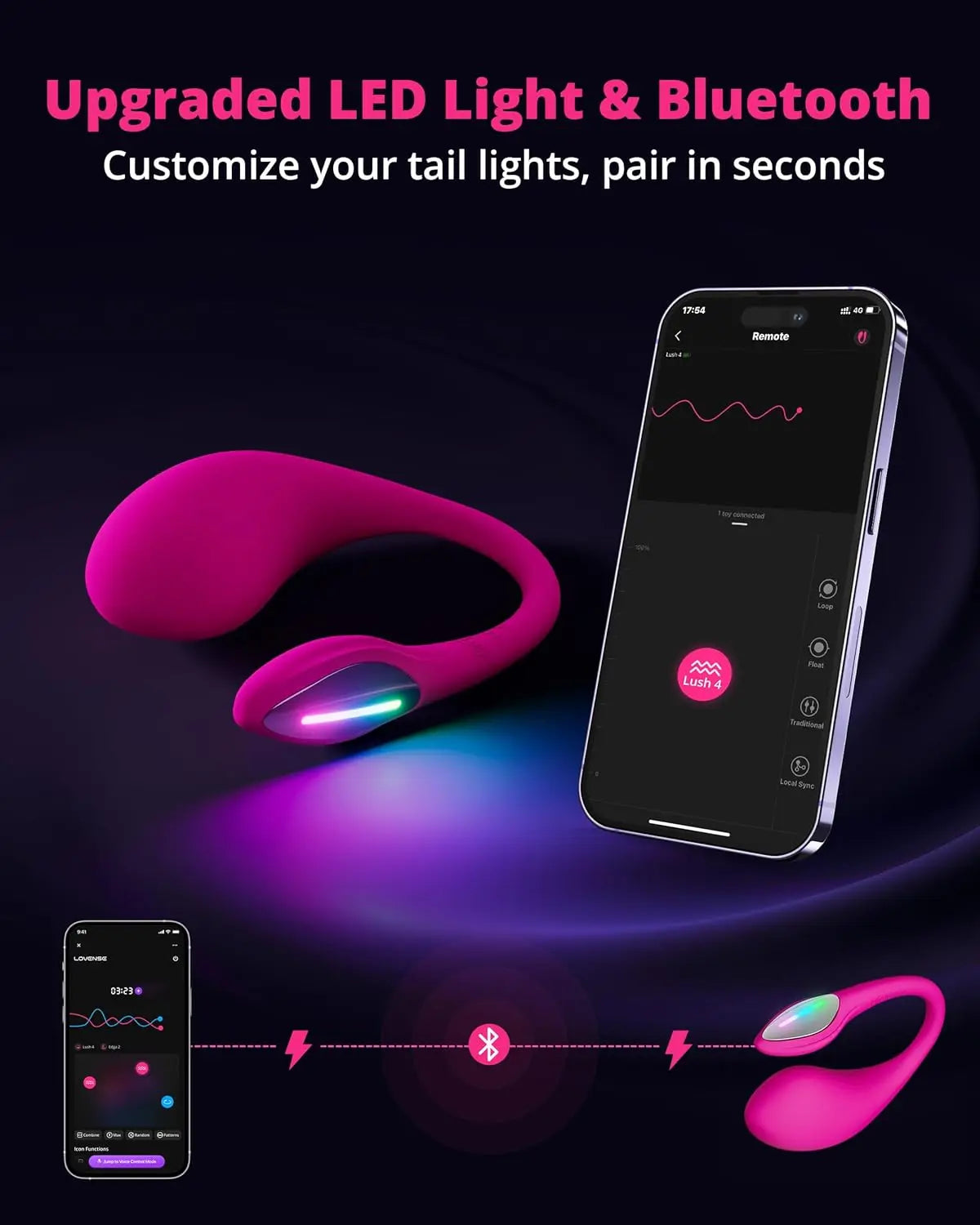 Lovense Lush 4 Bluetooth Remote-Controlled Egg Vibrator Sex Toy BBD Brands Lovense Lush 4 Bluetooth Remote-Controlled Egg Vibrator Sex Toy BBD Brands