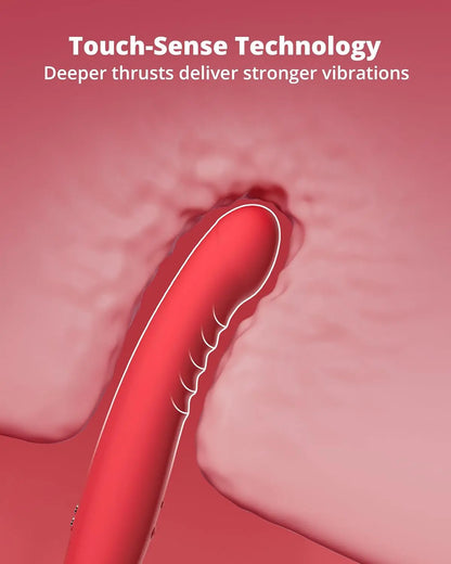 Lovense Mission 2 Bluetooth Suction Cup Dildo Sex Toy Touch-Sensitive Tech - Red  Suction Cup Dildos