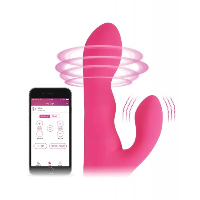 Lovense Nora Rotating Head Bluetooth Rabbit Sex Toy  Vibrator