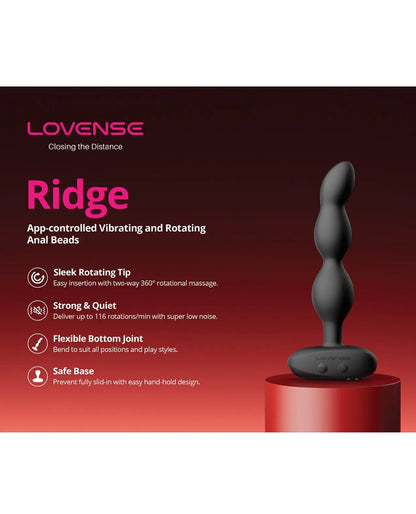 Lovense Ridge Vibrating and Rotating Bluetooth Anal Beads Sex Toy  Vibrating Anal Sex Toy