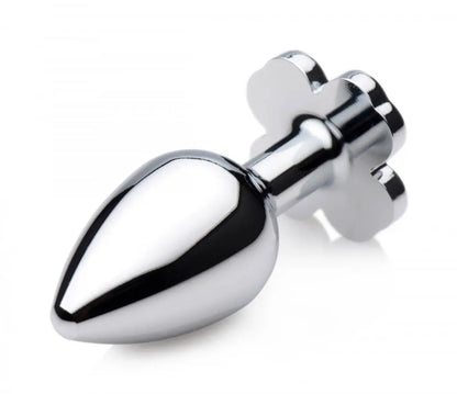 Lucky Clover Gem Anal Plug - Medium  Metal Anal Plug Sex Toy