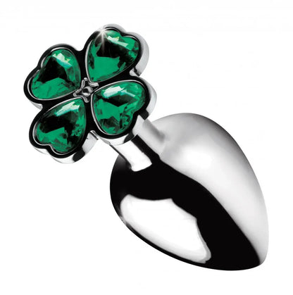 Lucky Clover Gem Metal Anal Plug - Large  Metal Anal Plug Sex Toy