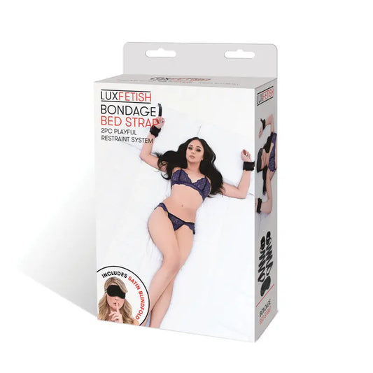 Lux Fetish Bondage Bed Strap 2-Piece Restraint System  Fetish - Cuffs & Restraints