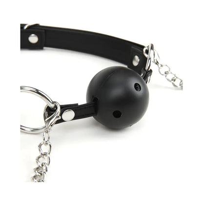 Lux Fetish Breathable Ball Gag with Adjustable Pressure Nipple Clamps  Bondage Kits