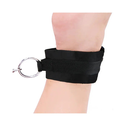 Lux Fetish Deluxe Chain Hog Tie with Bondage Cuffs  Hogtie Restraints