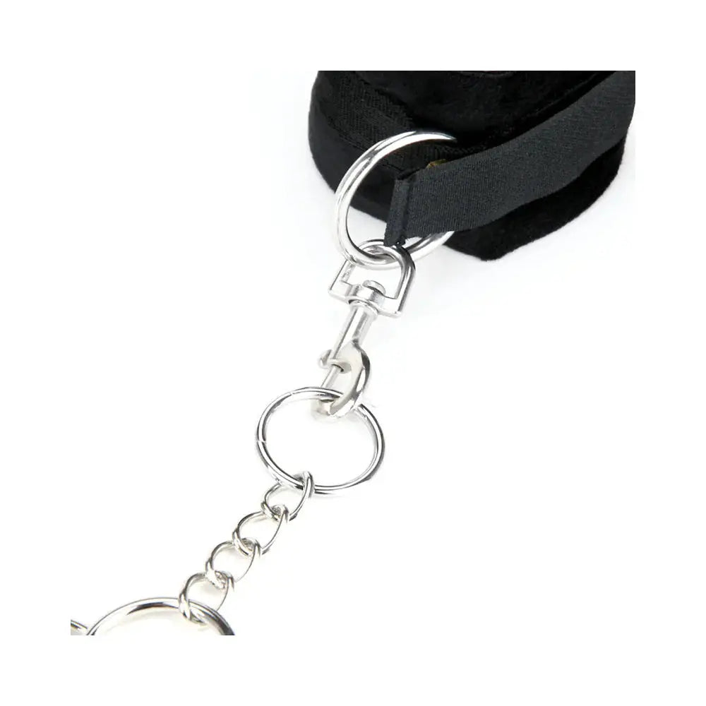 Lux Fetish Deluxe Chain Hog Tie with Bondage Cuffs  Hogtie Restraints