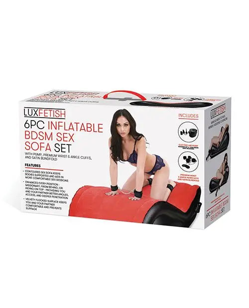 Lux Fetish Inflatable BDSM Furniture Sex Sofa Set 6 Piece  Spanking Bench