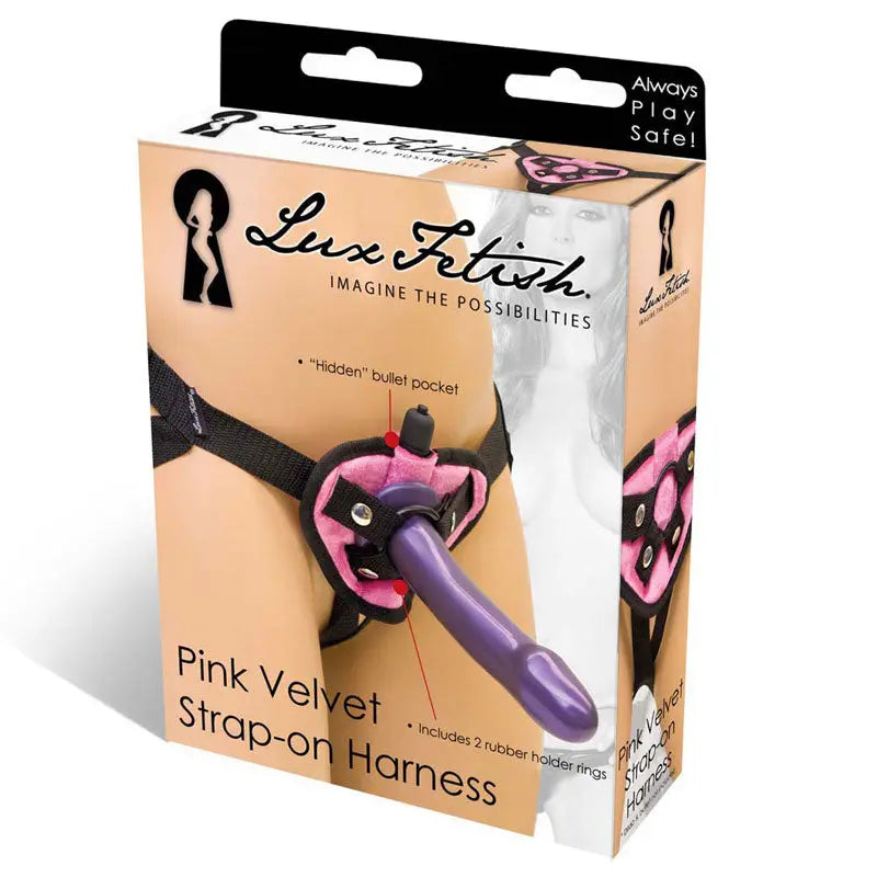 Lux Fetish Neoprene Strap-On Harness Pink  Harnesses
