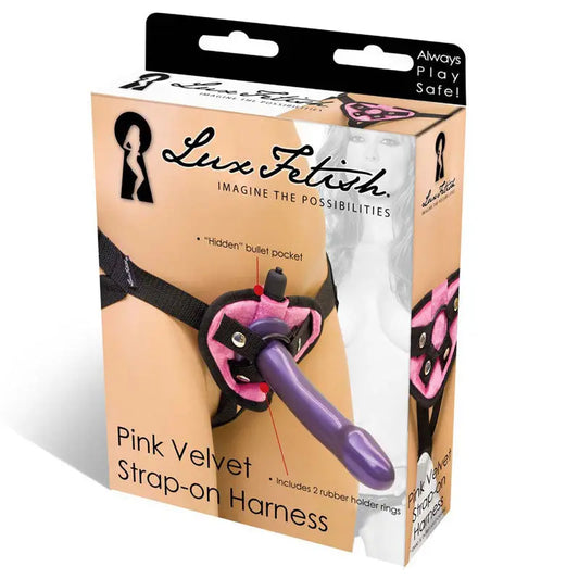 Lux Fetish Neoprene Strap-On Harness Pink  Harnesses