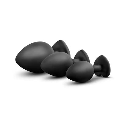 Luxe 3-Piece Bling Butt Plug Anal Training Kit with Wide Gem Base BBD Brands Luxe 3-Piece Bling Butt Plug Anal Training Kit with Wide Gem Base BBD Brands