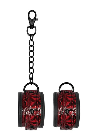 Luxury Adjustable Handcuffs Burgundy Sex Handcuffs  Restraints and Cuffs