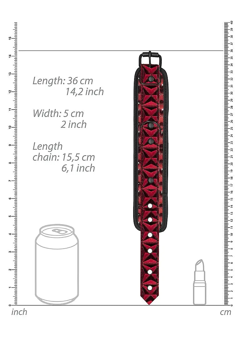 Luxury Adjustable Handcuffs Burgundy Sex Handcuffs  Restraints and Cuffs