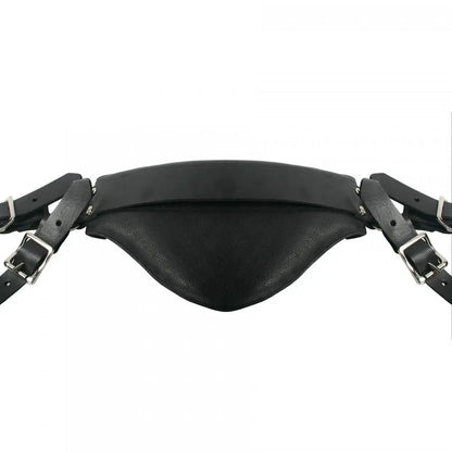 Luxury BDSM Leather Bondage Sling and Stirrups  Dungeon Furniture and Accessories