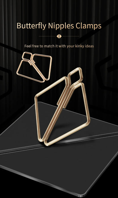 Luxury BDSM Metal Nipple Clamps Bondage Clips  Nipple and Clit Toys