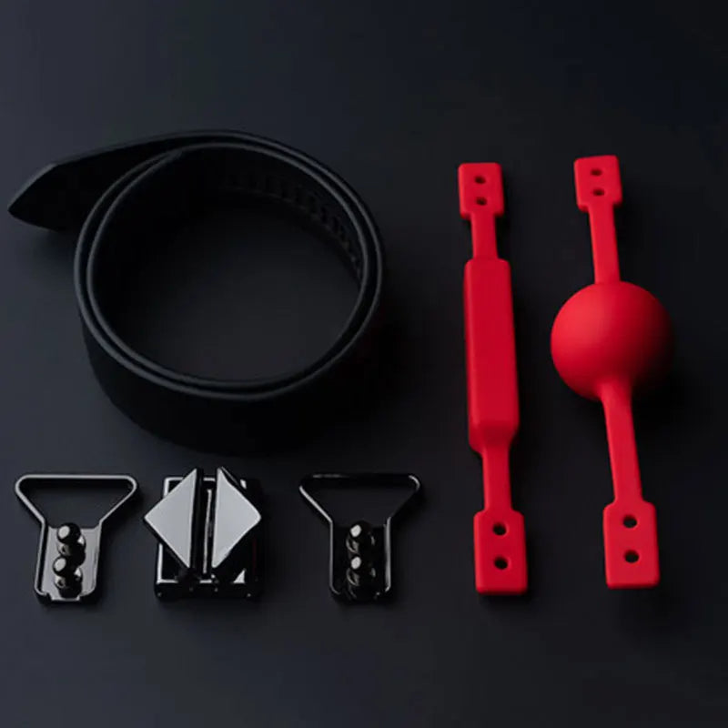 Luxury Bondage LOCKINK Ball Gag and Gag-bite Set  Bondage Kits