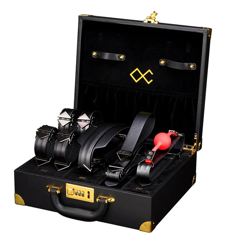 Luxury Bondage LOCKINK Moonlight Treasure Chest - Bondage Cuff and BDSM Restraint Set  Bondage Kits