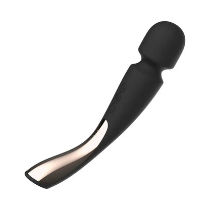 Luxury Wand Vibrator Sex Toy Lelo Smart Wand 2 Medium Black  Wand Vibrator