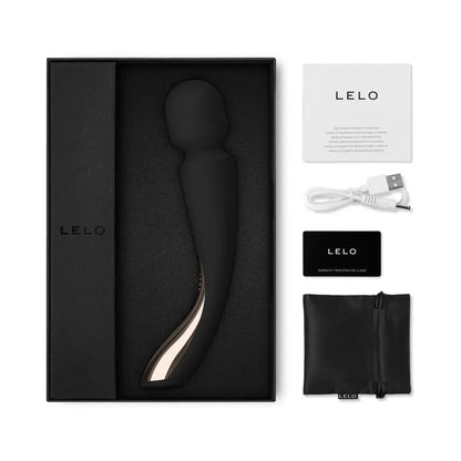 Luxury Wand Vibrator Sex Toy Lelo Smart Wand 2 Medium Black  Wand Vibrator