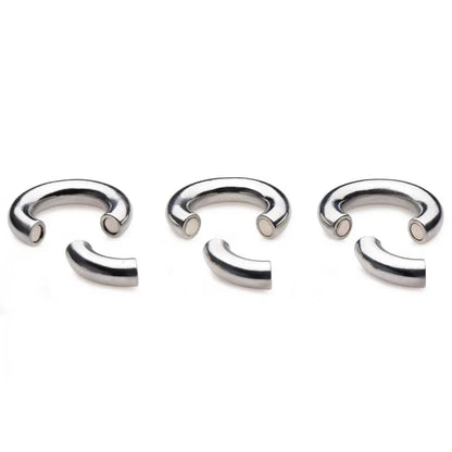 Magnetic Stainless Steel Magnetic Super Ball Stretcher CBT Toys 3 Pack  Cock and Ball Torture