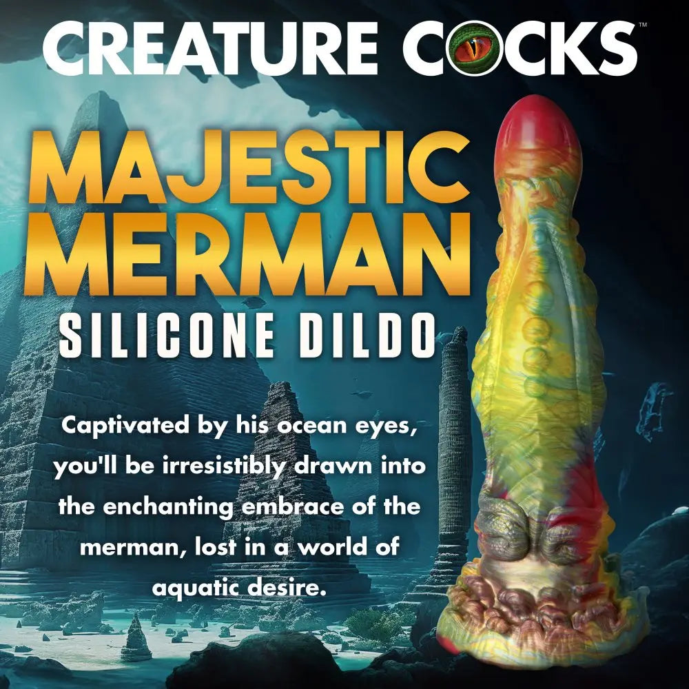 Majestic Merman Dildo Silicone Monster Dildo Fantasy Dildos  Fantasy Dildos